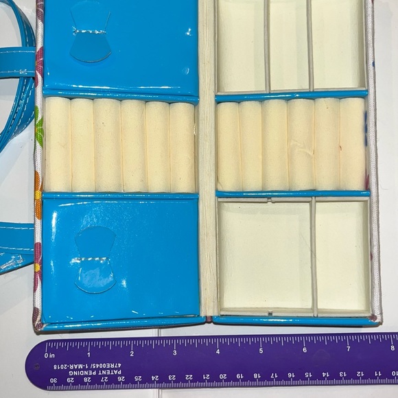 JEWELRY BOX ORGANIZER TRAVEL CASE PURSE FOR RINGS NECKLACE EARRINGS BRACELETS - Picture 7 of 9